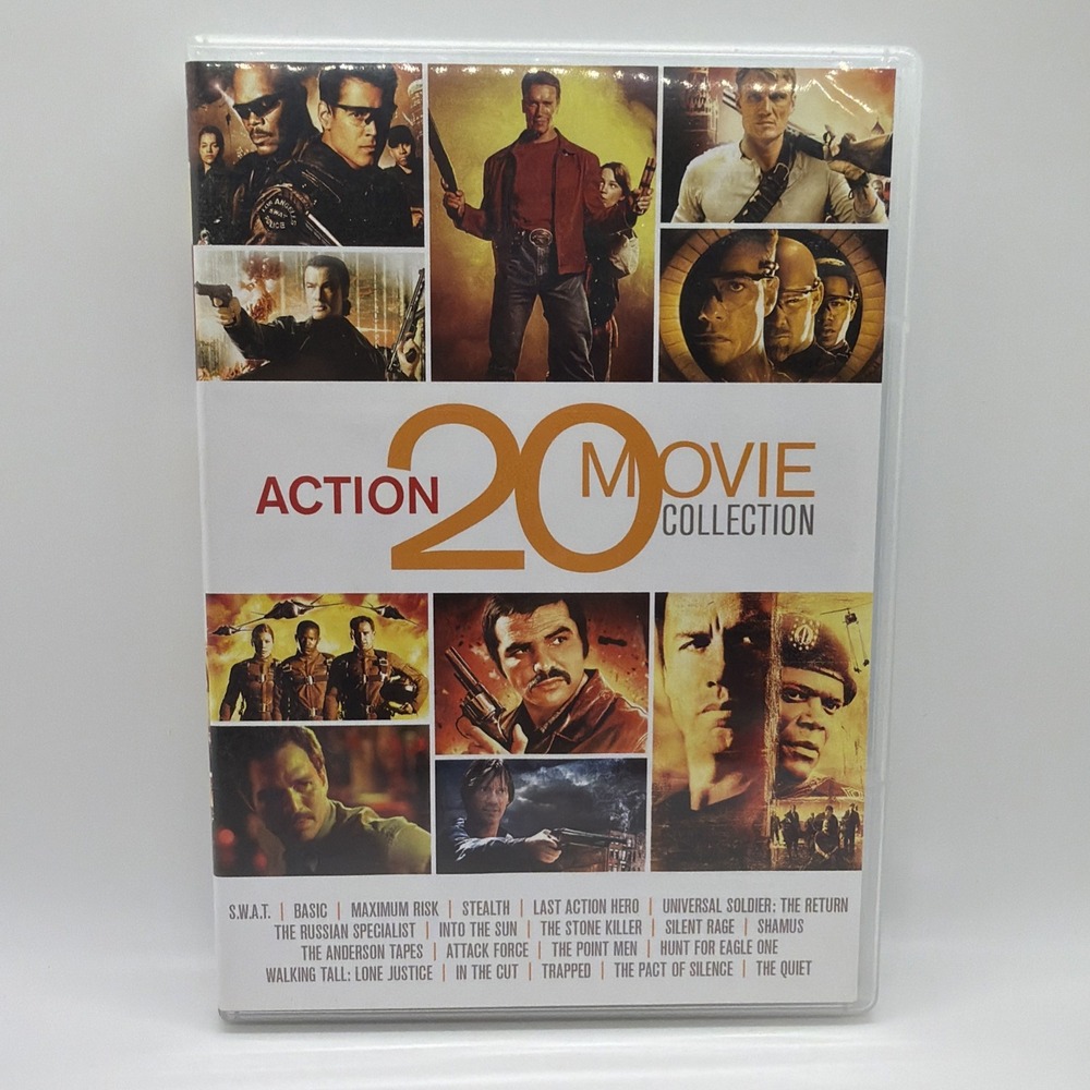 Action 20 Movie Collection (6 DVDs) Sony/Basic/ Stealth/ SWAT/The Anderson Tapes